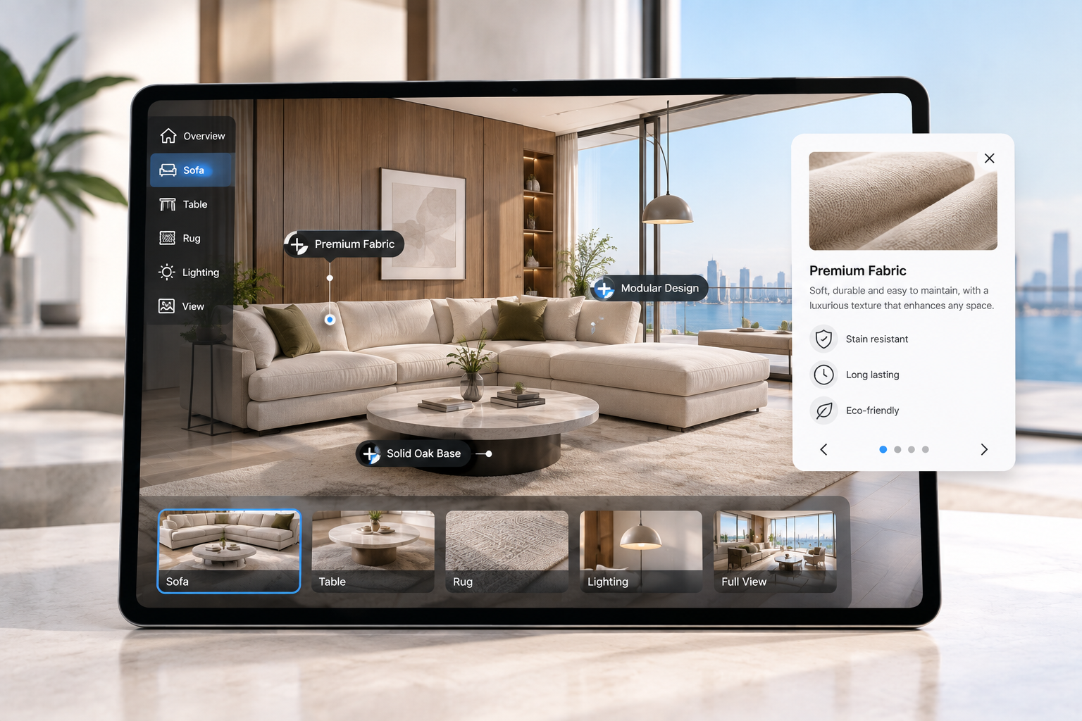 Guided immersive product experience